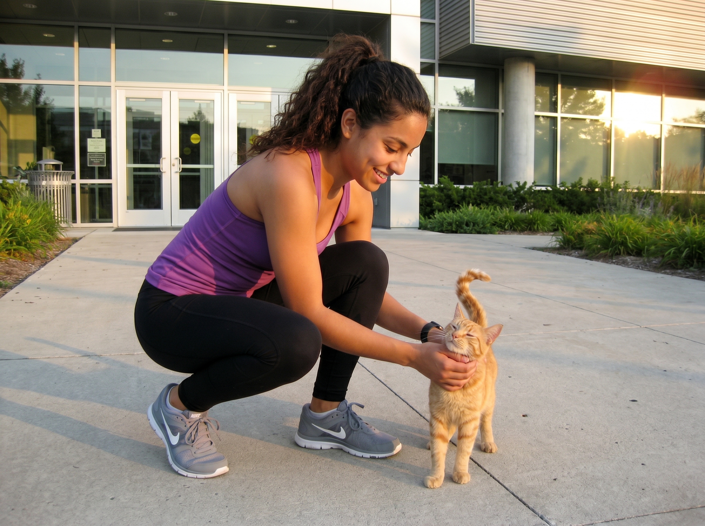 Unexpected workout buddy