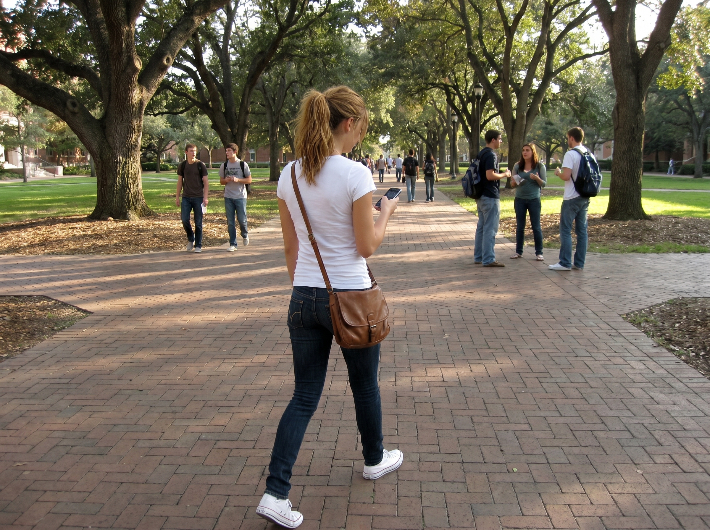 Between events on the quad