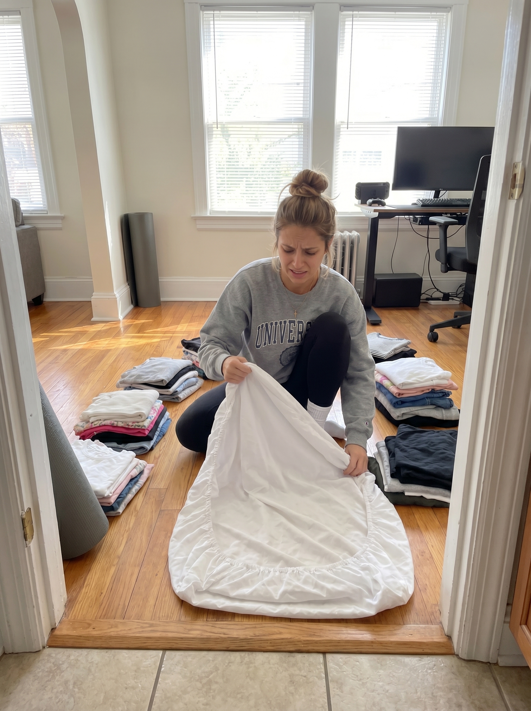 The eternal fitted sheet battle