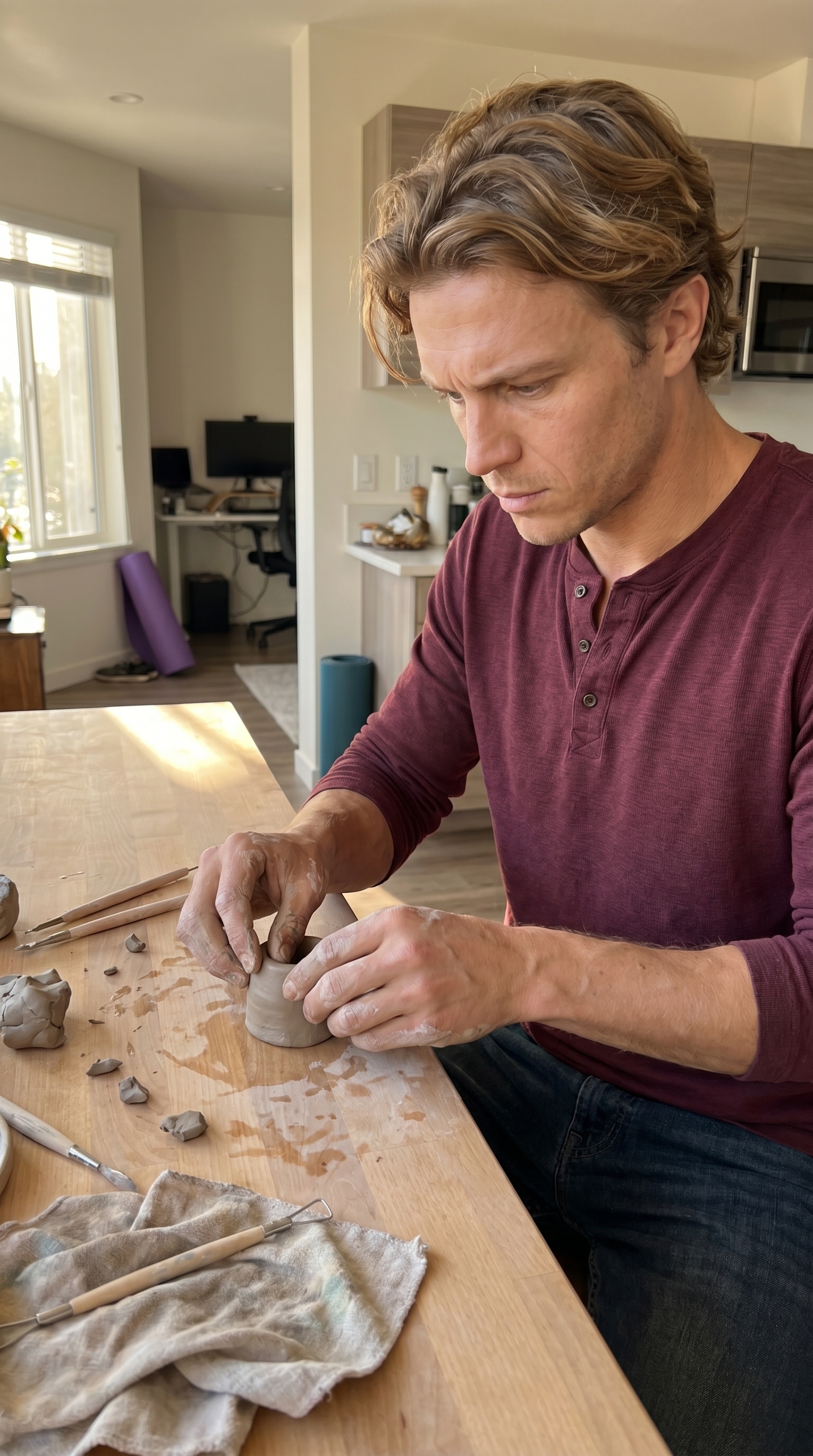 Clay therapy session