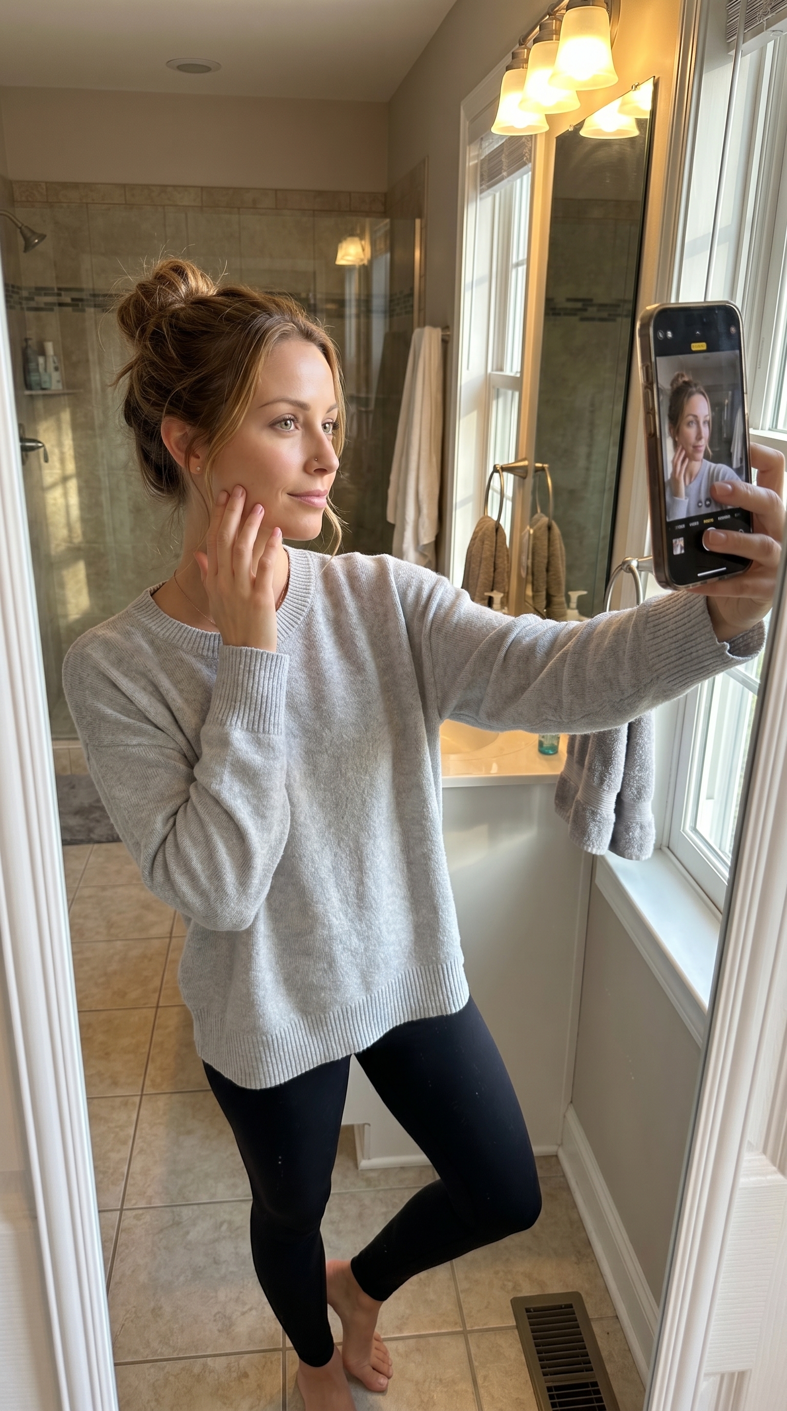 Three o'clock makeup check