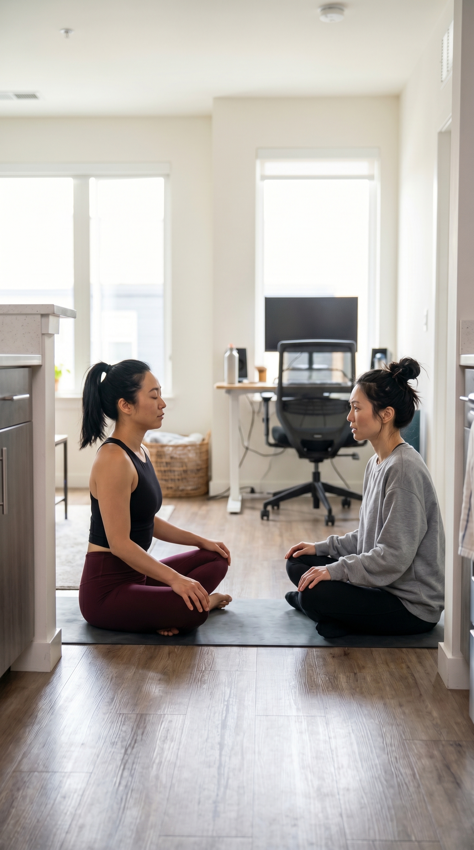 Attempting meditation when your brain is still half asleep.