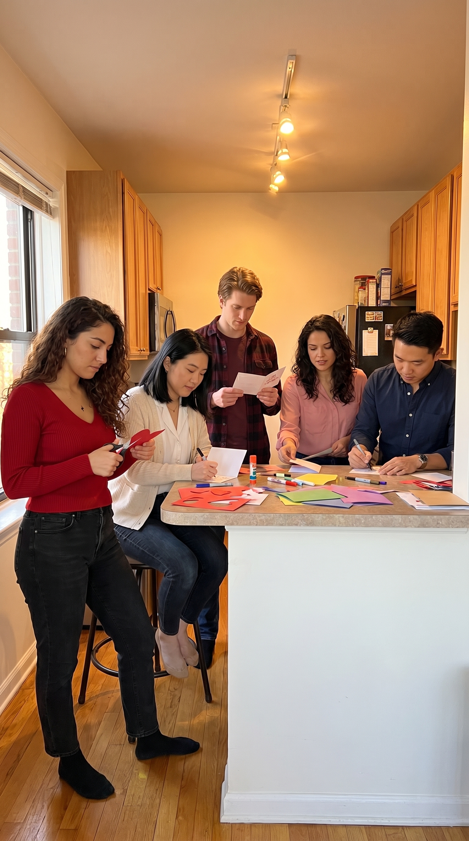 Paper hearts and friendship