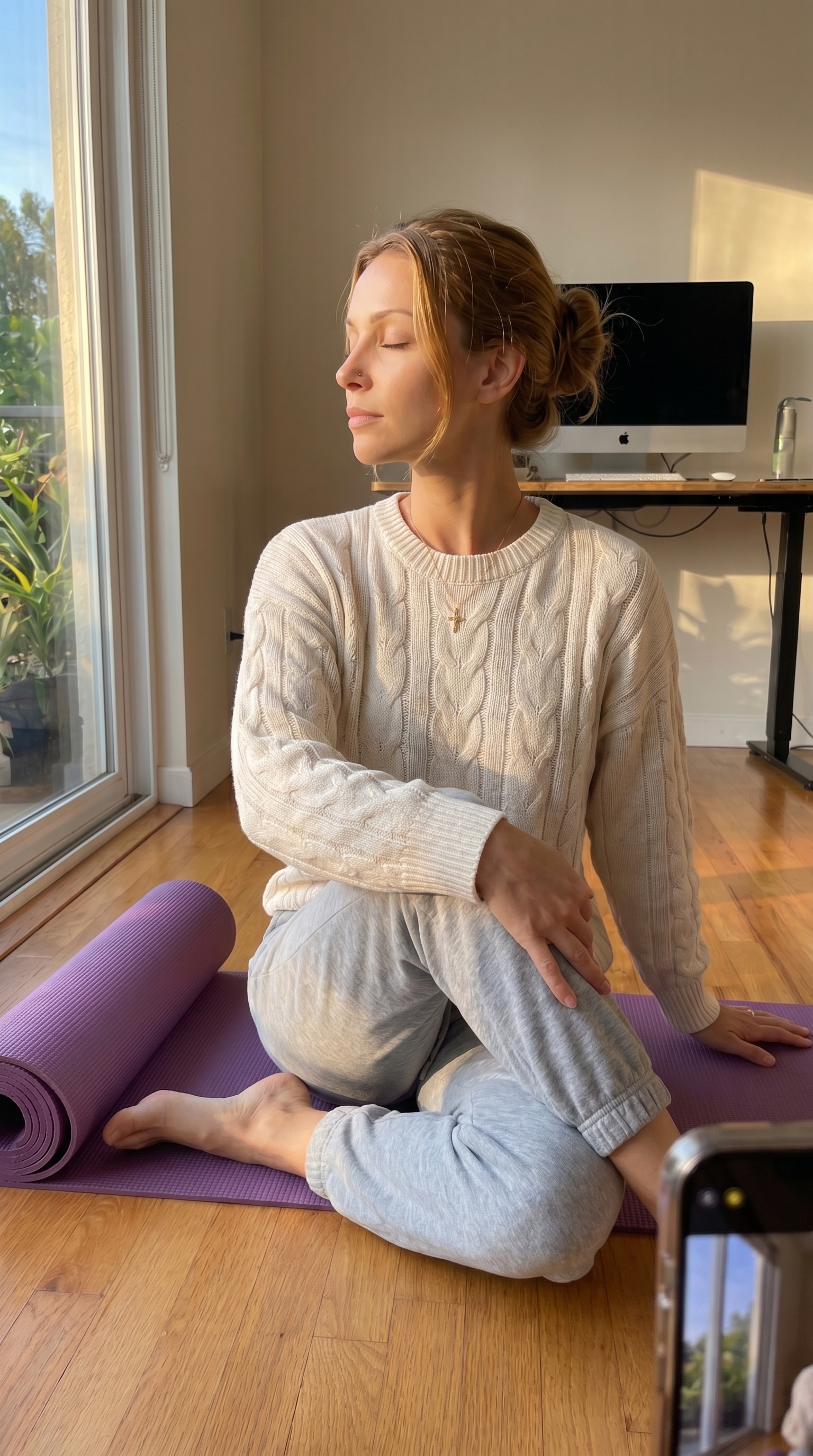 Finding center in the quiet spaces.