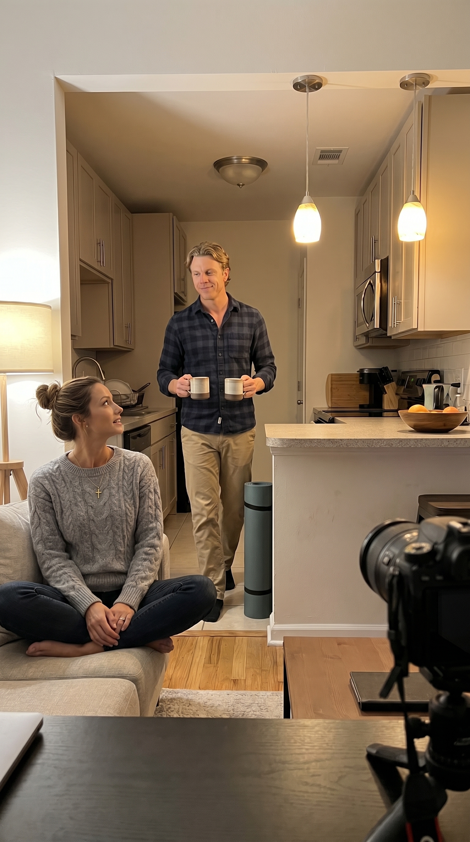 Coffee delivery with commentary included.