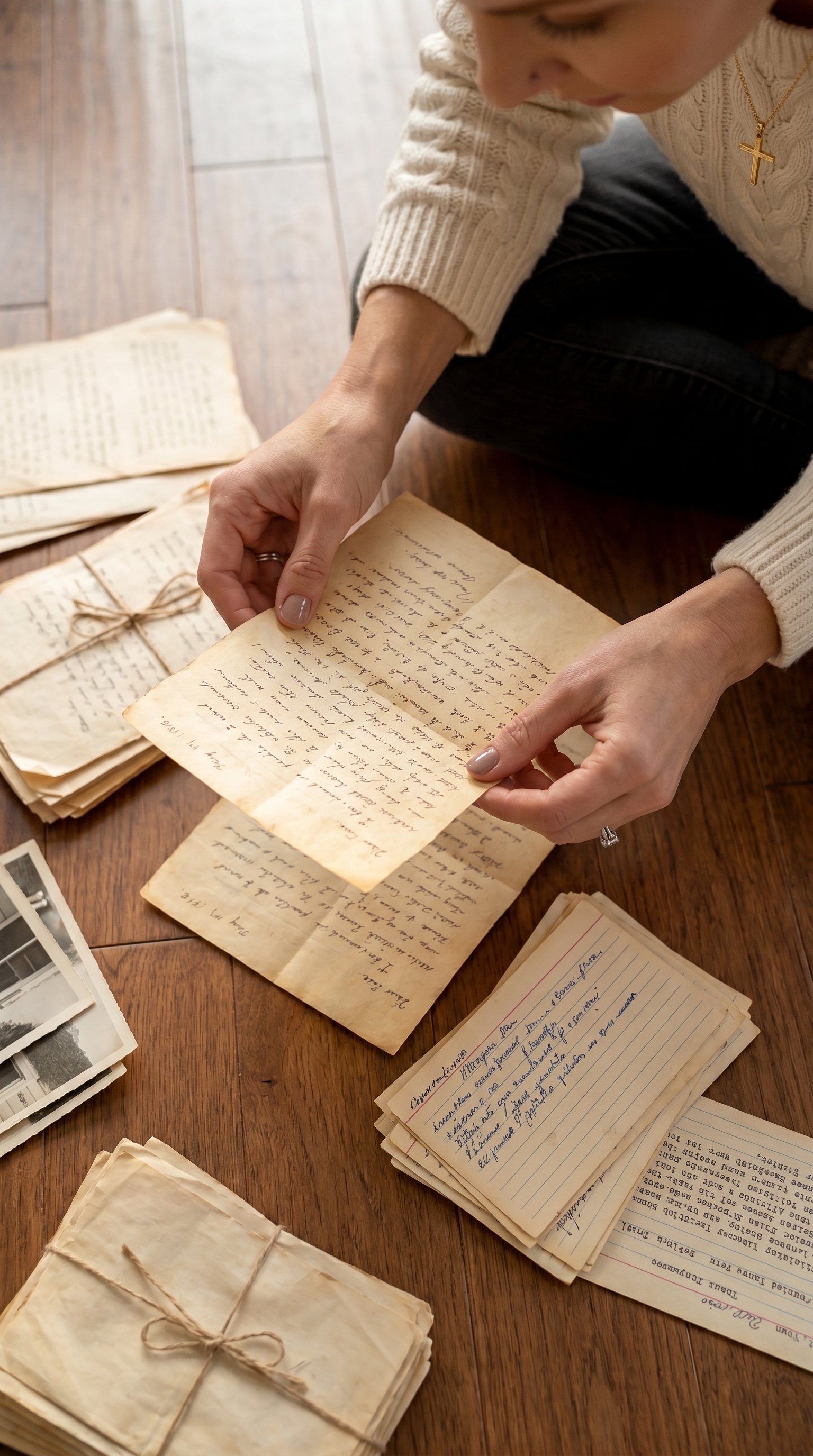 The handwriting tells stories I never knew existed