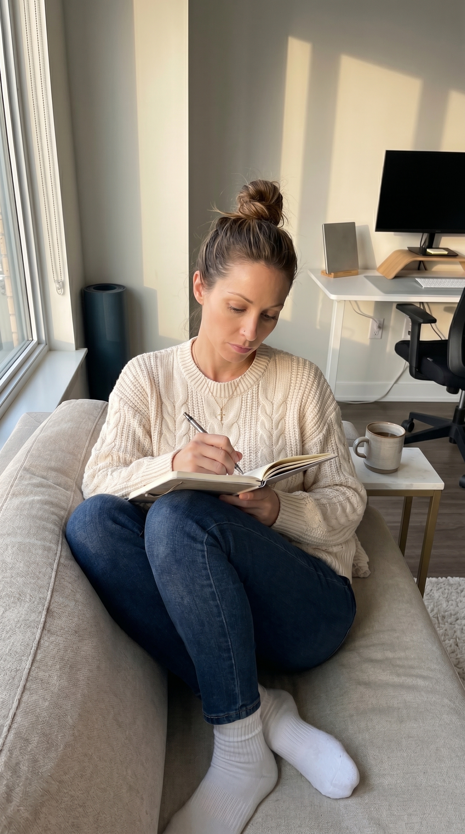 Processing through words. Some conversations replay until you write them down.